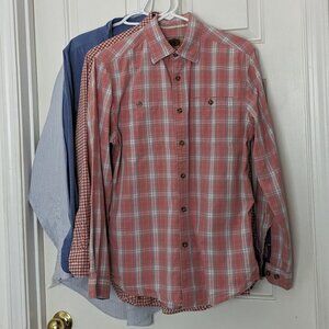 4  Shirts Men's Boston  Tailorbird Chaps Eagle  Shirts Size M Multi-Color